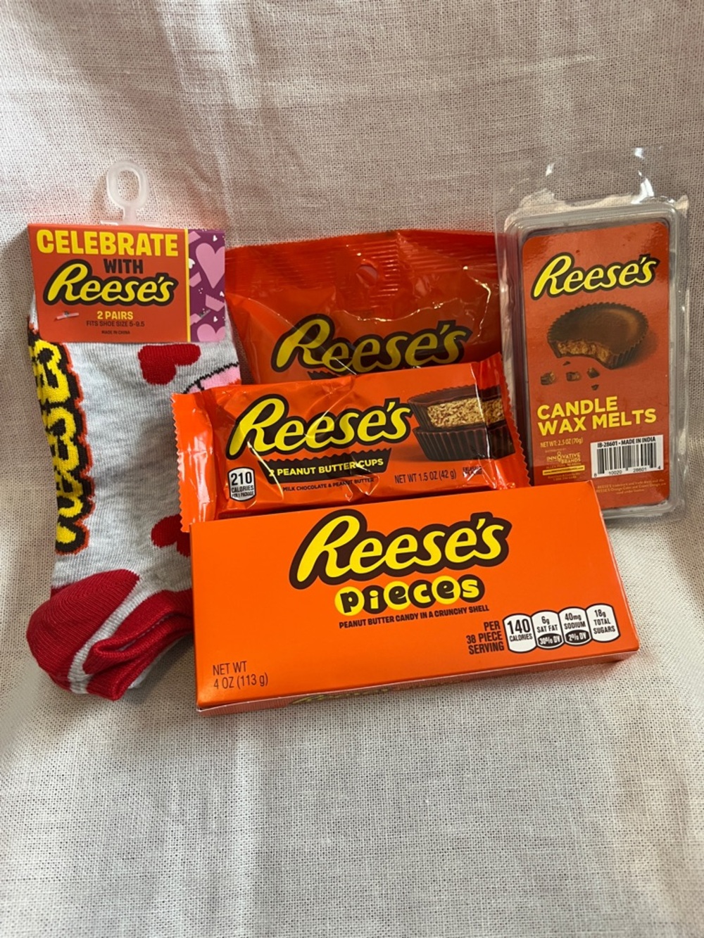 Orange Novelty Reese’s Hosiery Gift Bundle